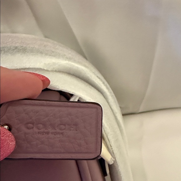 💜 Coach NWT Purple Jasmine Mini Rowan Crossbody Bag with Silver Hardware - Picture 6 of 7